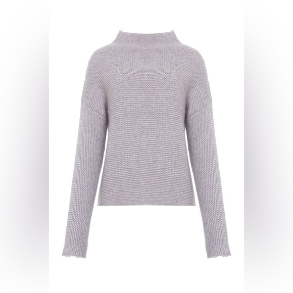 TSE Women's CASHMERE LINKS STITCH MOCKNECK Sweater Sz M - Picture 1 of 11